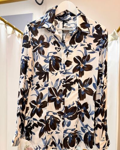 Camicia fantasia floreale 100% viscosa