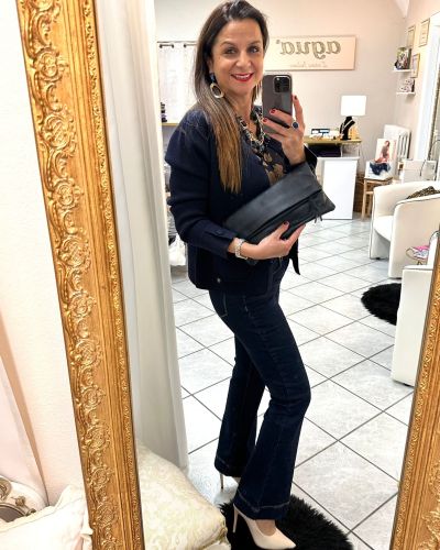 Cardigan Blu in Misto Viscosa – Chic Essenziale