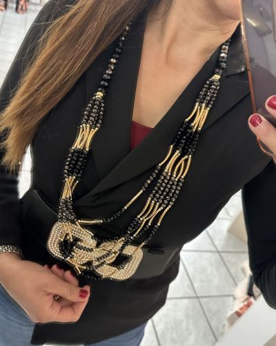 Collana Catene Gold & Black