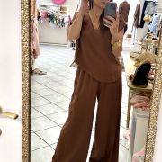 Completo Donna 100% Viscosa Color Cioccolato
