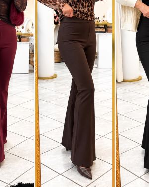 Pantalone a Zampetta con Elastico in Vita – Made in Italy