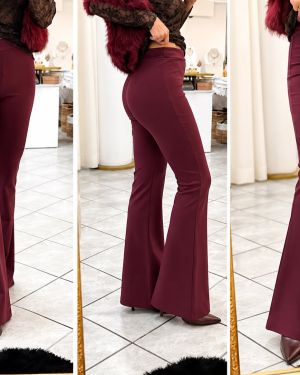Pantalone a Zampetta con Elastico in Vita – Made in Italy